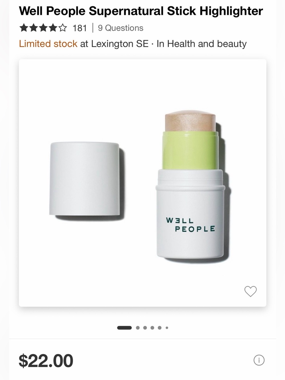 W3ll People Highlighter Stick in Rose Glow
